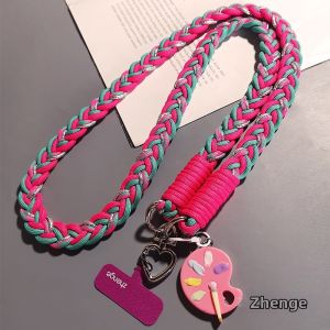 ZHENGEGE | Durable Crossbody Colored Braided Phone Lanyard