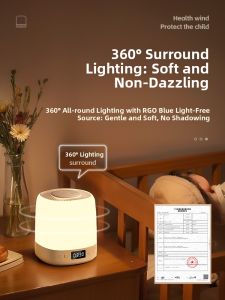 kufire | Baby Room Night Light Eye-protective Nursing Remote Control Timing Tap Lamp