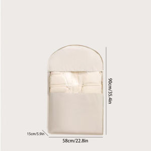 1pc Down Jacket Compressed Dust Cover Clothes Compression Hanging Bag Household Visible Clothes Storage Bag Wardrobe Organizer