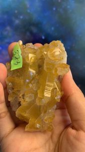 Đá thạch Anh vàng Citrine thanh tẩy thiền định tarot cực mạnh Clear Quartz Natural 373