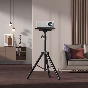 Projector Tripod Stand Portable Tripod Load capacity 5KG Foldable computer stand Adjustable height floor tripod 360 rotation With tray