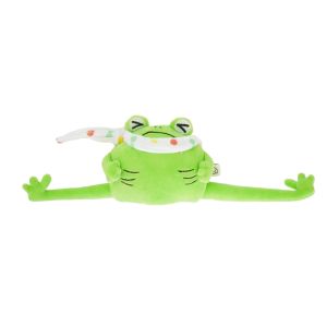 Iuuwa Yoga Frog Dog Toy Self Entertaining Noise Making Durable Teeth Grinding Toy for Small Dogs Christmas Gift