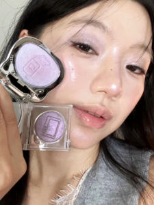 Phấn Mắt Một Màu Màu Tím Trong Suốt Sáng Bóng LEEMEMBER Phấn Má Hồng Lấp Lánh Mới 2025 Phấn Mắt Làm Sáng Da Phù Hợp Với Mọi Loại Da