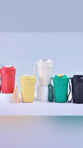 Ceramic liner Stainless Steel Coffee Mug With Lid Vacuum Flask Hot And Cold Tumbler(13OZ)