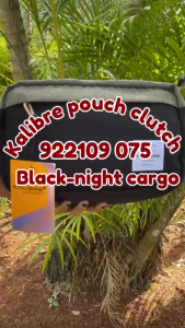 Kalibre Tas Clutch Kalibre Hand Bag Pouch 922109075/922109 075 Black-Night Cargo tas pria tas wanita tas tangan tas aksesoris