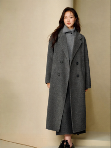 INMAN | Alpaca Silk Double Face Coat Long Felt Womens Outerwear