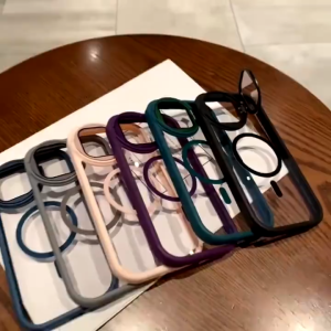 Anti drop magnetic case compatible for iphone 16e 16 Pro max 15 plus 14 13 12 11 hard cover casing camera protection
