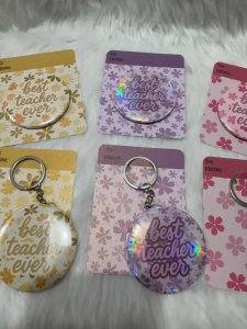 Teachers day gift Mirror Badge 58mm