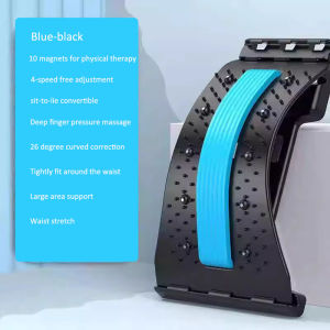 Back Massager Stretcher Multi-Level Adjustable Waist Neck Fitness Lumbar Cervical Spine Cervical Spine Support Massager