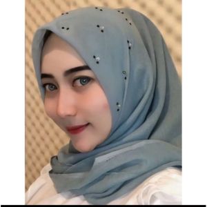 Hijab jilbab segiempat tassel Paris swarovski mata Mickey