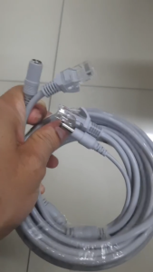 Kabel LAN Dan Kabel DC 12V 2 IN 1 Kabel RJ45 Power DC Extension 5 10 Meter Untuk IP Kamera