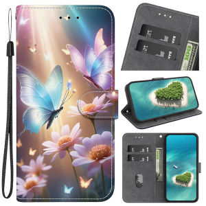 Leather Phone Case For Samsung Galaxy S21 S22 S23 S24 S25 S26 Ultra Plus S24 S25 FE S25 S26 Edge S26 Pro Wallet Lanyard Cover