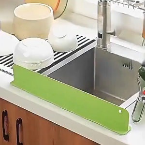 Sink Baffle Splash Guard Silicone Sink Splash Guard Dishwashing Sink Waterproof Board