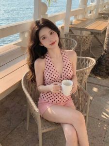 CHANGTONG | V-Neck Halter Top Vacation Style Summer Shirt