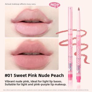 Gracebabi Multi-Use Lip Liner Pen Enhance Lip Plumpness Long-lasting Base for Natural Look Lip Color Application