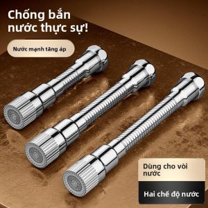 Vòi Nước Bếp Chống Bắn Tăng Cường với Đầu Phun Quay Được