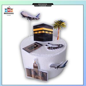 TOPER CAKE TEMA KABAH HIASAN TUSUK DECORASI KUE ULANG TAHUN