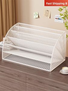 Multi-level A4 Paper Storage Metal File Rack