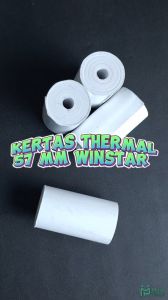 Kertas Struk Thermal Paper Roll 57x30 Kasir EDC Termal Mini Printer Portable Bluetooth Coreless 57 x 30