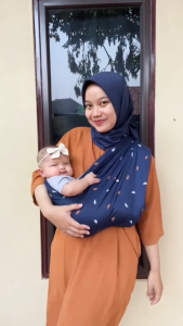 Momaz Gendongan Kaos Geos Bayi 3in1 (Pole Black)