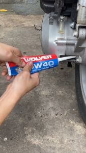 Dầu nhớt hộp số - nhớt láp xe tay ga Wolver 10w40 Fully Synthetic SN 120ml