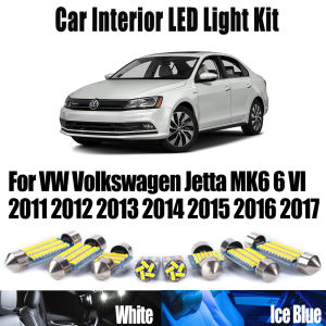 13Pcs For VW Volkswagen Jetta MK6 6 VI 2011 2012 2013 2014 2015 2016 2017 Car Accessories Vehicle LED Interior Reading Light Set