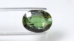 สีเขียว ทรงไข่ 4.40 ตน ทัวร์มาลีน เม็ดใหญ่ ไนจีเรีย