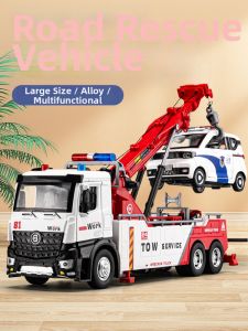 JUANNUO | Large Child Road Rescue and Transport Toy Car with Hook