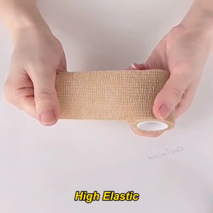 Self Adhesive Bandage Cohesive Wrap Athletic Tape Elastic Self-Adherent First Aid Tape for Sports Pet Tattoo Wrist Ankle