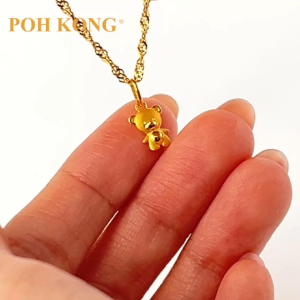 POH KONG 916/22K Gold Mini Teddy Bear Pendant
