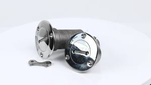38/50MM AISI 316 Stainless Steel Deck Filler with Key Cap GAS DIESEL FUEL WASTE WATER Mirror Polish Marine Deck Filler Cap