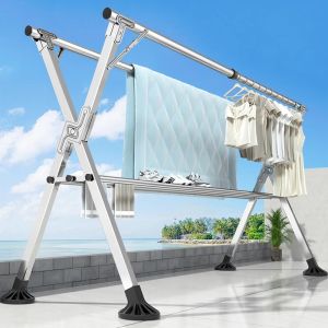 EVERTE | Adjustable Foldable Clothes Drying Rack Stainless
