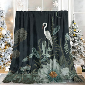 Beast Kingdom | Coquette Halloween Ghost Bow Flannel Blanket Soft Fuzzy Plush Cozy Warm Throw for Sofa Bed Couch Home Decor