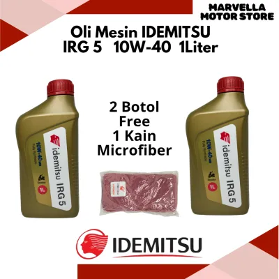 Oli Mesin IDEMITSU IRG5 10W-40 1Liter Fully Synthetic MB Motor Matic