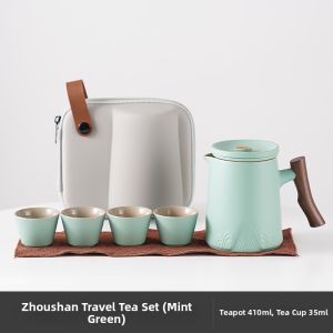 QIANYI | Portable Travel Tea Set 1 Pot 2 Cups
