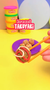 KIDZOONAA - FUN-DOH TAKOYAKI MAINAN LILIN PLASTISIN ANAK BISA UNTUK KADO (28206)