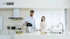 เครื่องกรองน้ำบริสุทธิ์ Distiller 4 ลิตร ไฟฟ้าสแตนเลส ครัวเรือน สำหรับคอนเทนเนอร์ การจัดส่งในไทย