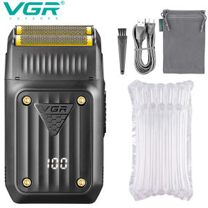 VGR | VGR Electric Shaver Professional Beard Razor Hair Trimmer Rechargeable Facial Shaving Barber Foil Bald Head Shaver For Men V-363