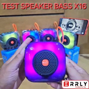 Speaker Bluetooth Wireless ERRLY X16 SOUNDBAR 5W Led RGB Music Box Disco Series TWS 2in1
