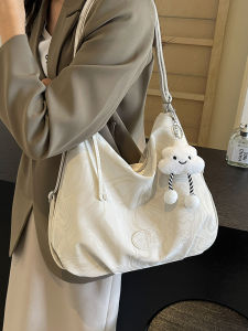 Simple Versatile Large Capacity Tote Bag Womens Summer 2025 Korean Fashion Single Shoulder Bag Underarm Bag High-End Feeling