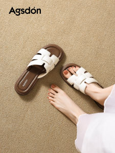 Agsdon | Women Slip-On Flat Flip Flop Sandals