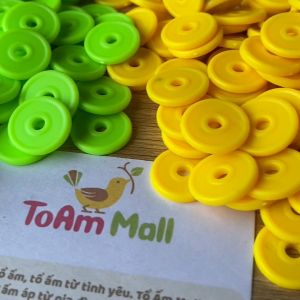 Nút Đặt Cờ Lô Tô Hình Tiền Xu nhiều màu sắc - Hạt đánh dấu cờ bằng nhựa cứng bền đẹp