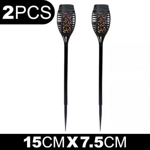 2PCS Solar Flame Light Household LED Lawn Light Garden Floor Plug Landscape Light Courtyard Decoration Waterproof