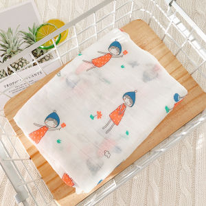 Lightweight Bamboo Cotton Muslin Baby Bath Towel Summer Newborn Infant Cover Blanket Bathing Wrap Soft Plant Fiber Towel