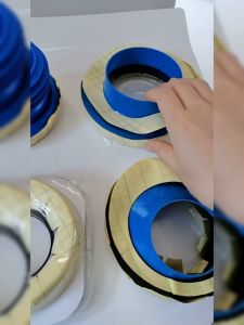 หน้าแปลนโถชักโครก เปลี่ยนแหวนปิดผนึกป้องกันการรั่วไหล แหวนขี้ผึ้งห้องน้ําทนกลิ่นที่ใช้งานได้จริง