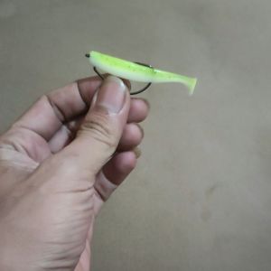 Umpan Softlure Paddle Tail 5cm 6cm 7cm Mata Kail Pancing Wormhook Untuk Casting Air Tawar Air Laut
