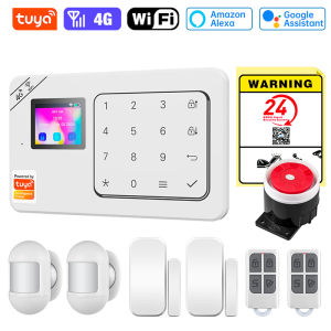Tongwode | Home Alarm System Tuya Smart 4G WiFi Home Sesurity Alarm Wireless Burglary Protection Anti theft PIR Motion Sensor APP Control