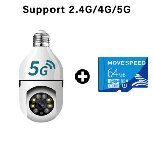 [BUY 1 TAKE 1] V380 Pro 5G Dual Lens Bulb CCTV Camera No Need Internet waterproof Full Color night vision two-way audio auto tracking smart CCTV with speaker 360° mini camera APP Control Dual Screens dual cameras COD