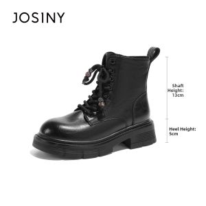 Josiny | British Style Insulated Thick Soled Boots Boots