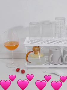 T888 ชั้นวางของพับได้ สำหรับวางบนโต๊ะ อเนกประสงค์ ชั้นวางของจิปาถะ ขาทำจากเหล็ก💖พร้อมส่ง📦